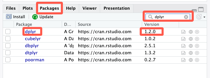 Vérifier la version du package DeepLayer dans R avec packageVersion pour accéder aux nouvelles fonctionnalités de manipulation de données
