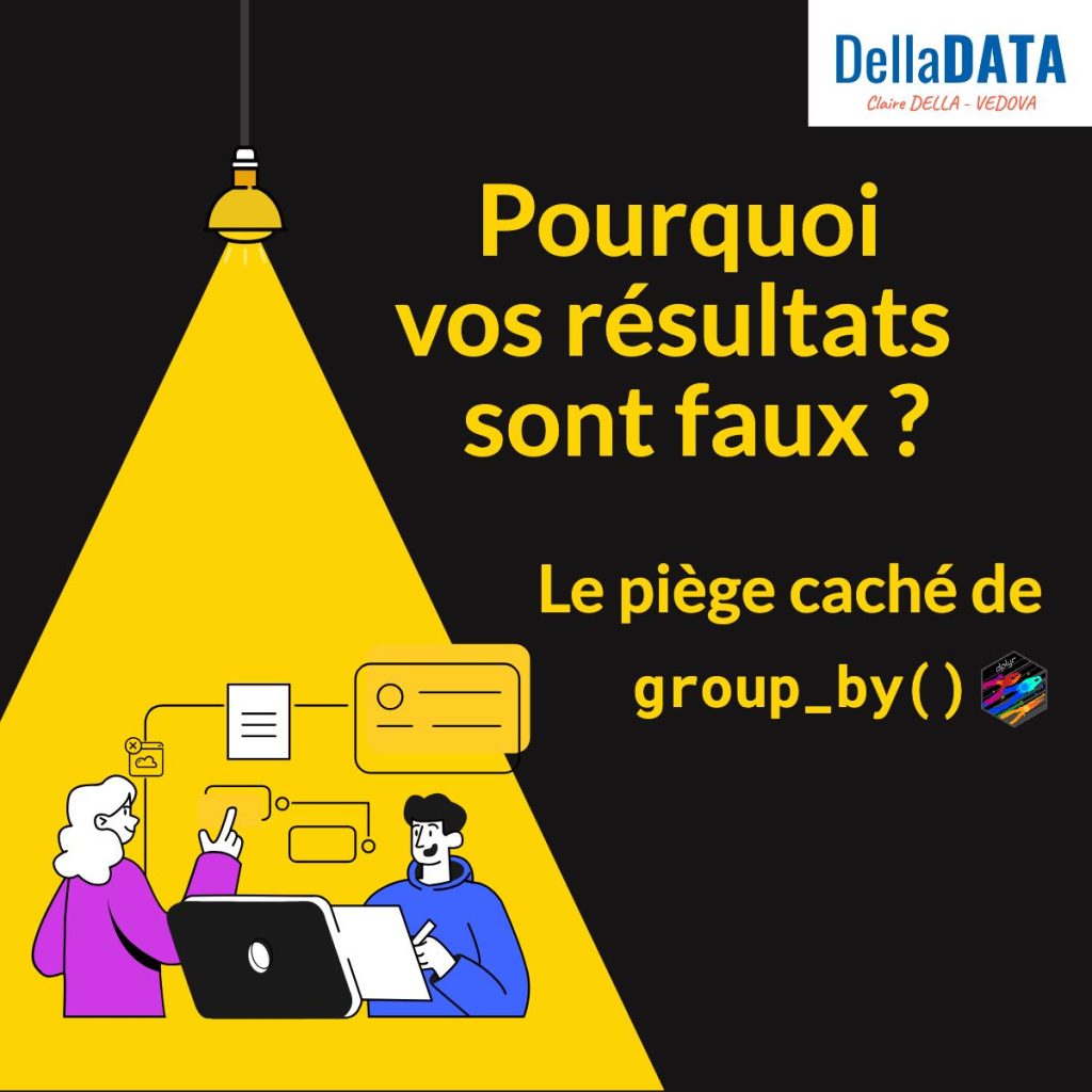 Illustration du piège de group_by() sous dplyr pouvant produire des résultats incohérents après summarise()