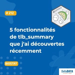 Vignette de l’article présentant cinq fonctionnalités utiles de la fonction tbl_summary du package gtsummary sous R.