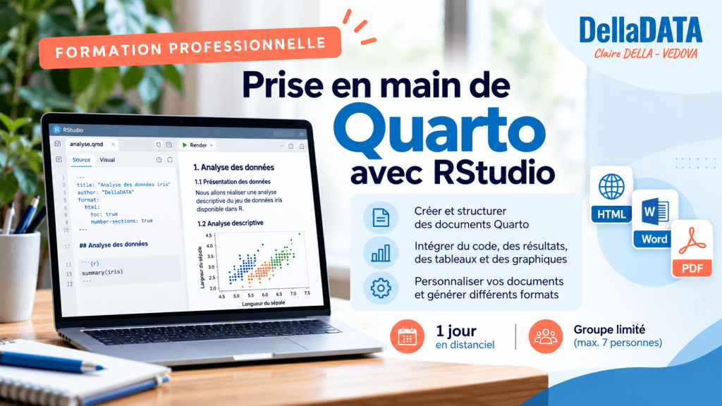 Formation professionnelle Quarto avec RStudio – DellaDATA