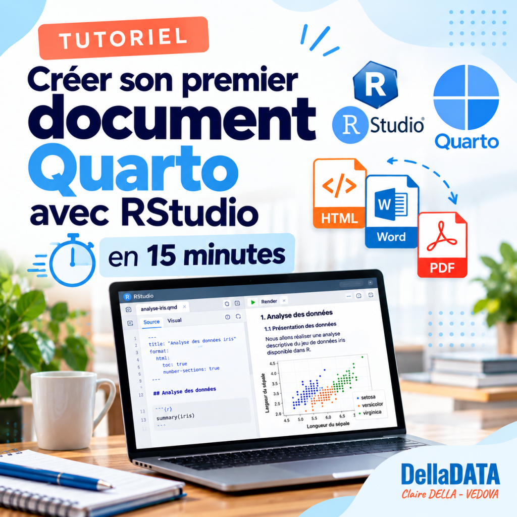 Créer son premier document Quarto avec RStudio en 15 minutes